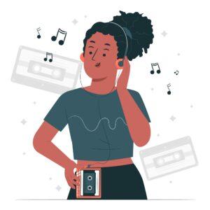 <a href="https://www.freepik.com/free-vector/cassette-player-concept-illustration_14881236.htm#query=listening%20to%20music&position=20&from_view=search&track=ais">Image by storyset</a> on Freepik